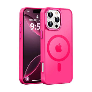 iPhone 16 Pro Max MagSafe Case – 13ft Drop Protection (Hot Pink)